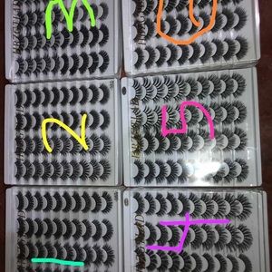 20 pair of mink 3d eyelashes
